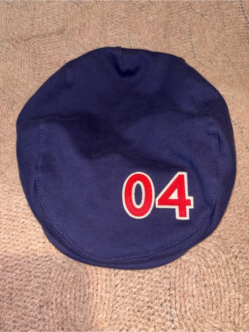 Vintage Roots USA 2004 Athens Olympics Navy Driving Cap Hat L/XL